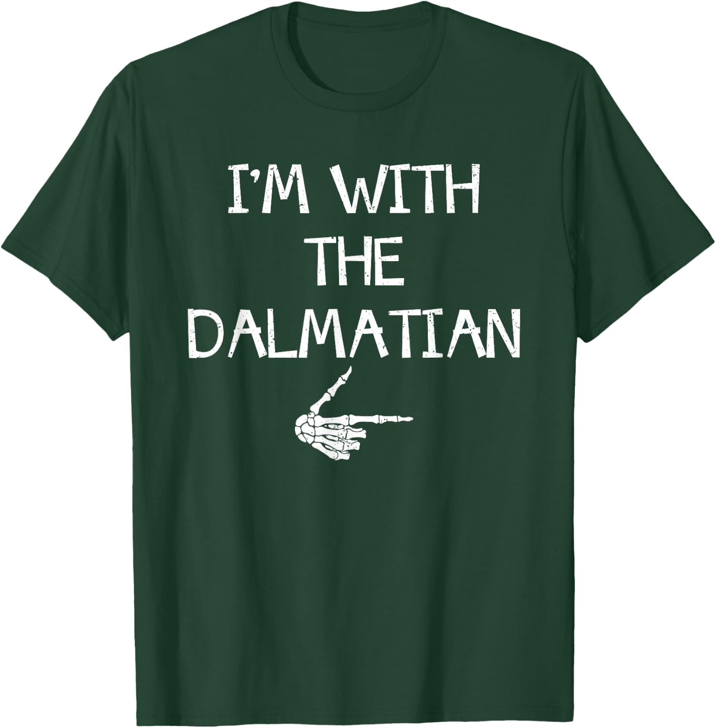 I'm With The Dalmatian Halloween Costume Couples Matching T-Shirt - T-Shirt | Forest
