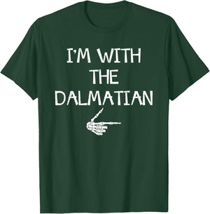 I'm With The Dalmatian Halloween Costume Couples Matching T-Shirt - T-Shirt | Forest