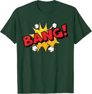 BANG ! Comic Book Cartoon Funny Pop Art - Vintage T-Shirt - T-Shirt | Forest