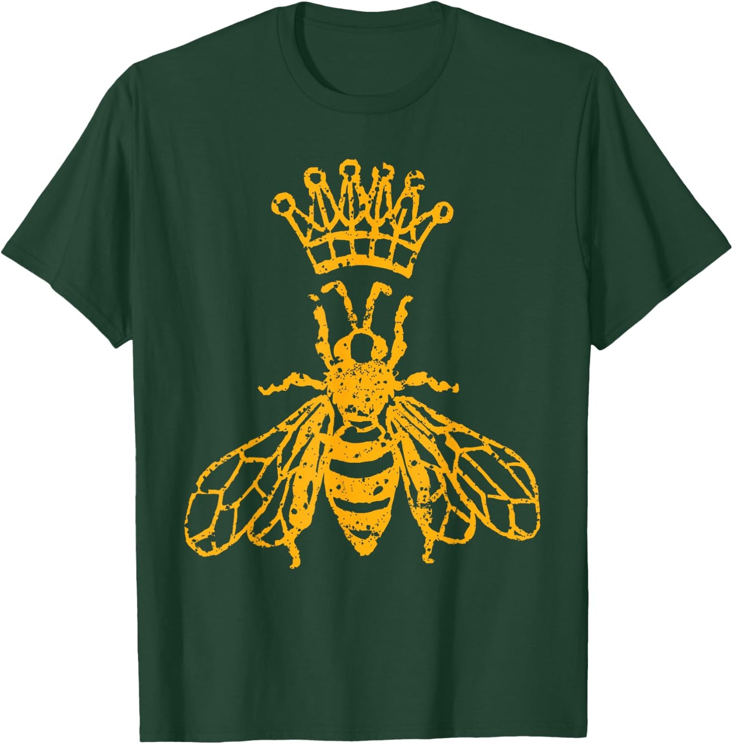 Queen Bee Beekeeping Honey Keeper Apparel Gift T-Shirt - T-Shirt | Forest