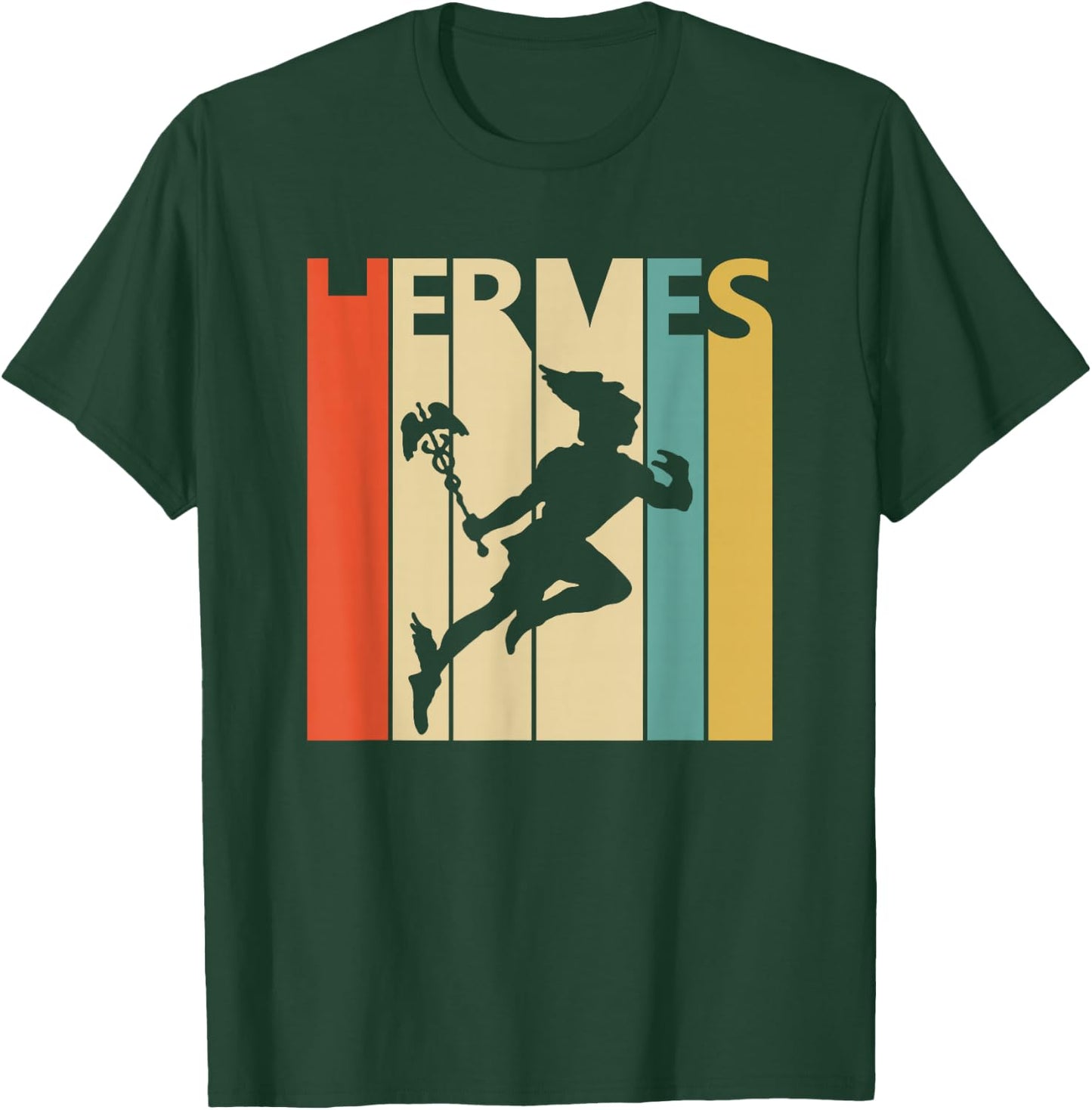 Hermes God Vintage Retro Style Gift T-Shirt - T-Shirt | Forest