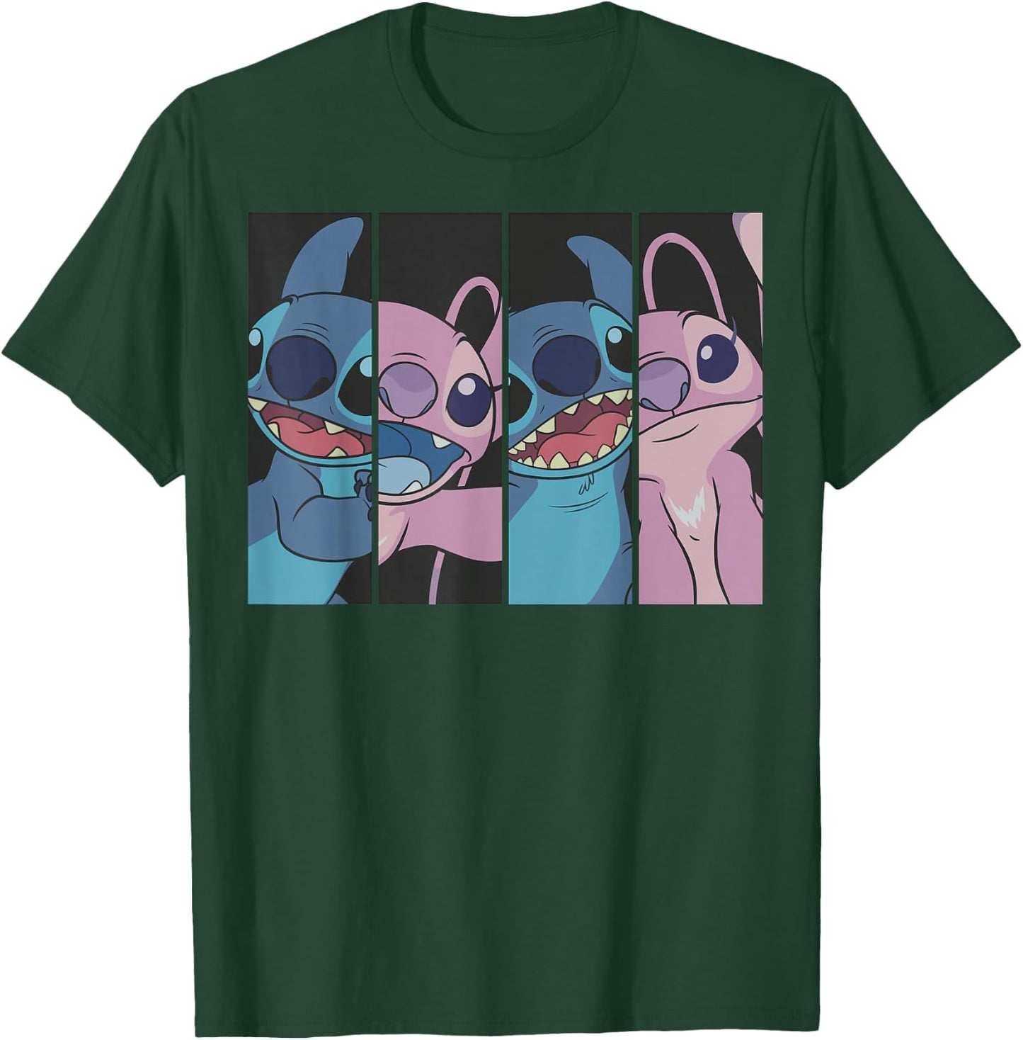 Lilo & Stitch - Boxed Faces T-Shirt - T-Shirt | Forest