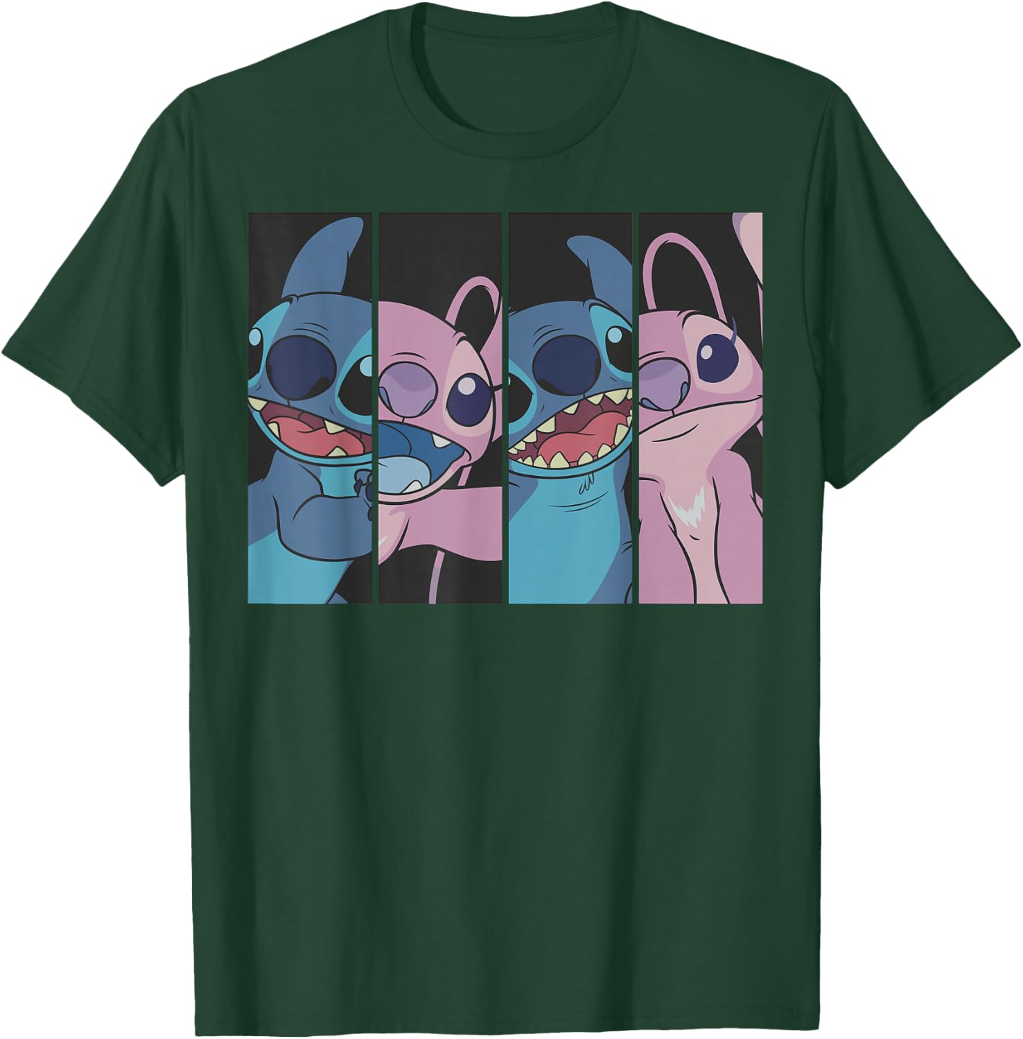 Lilo & Stitch - Boxed Faces T-Shirt - T-Shirt | Forest