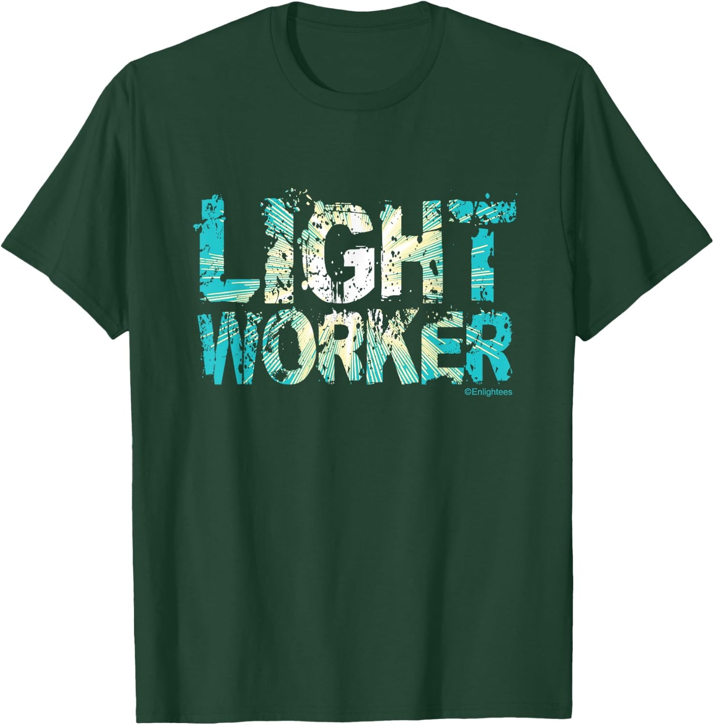 Light Worker Zen Radiance Spiritual Brilliance Yoga Life T-Shirt - T-Shirt | Forest