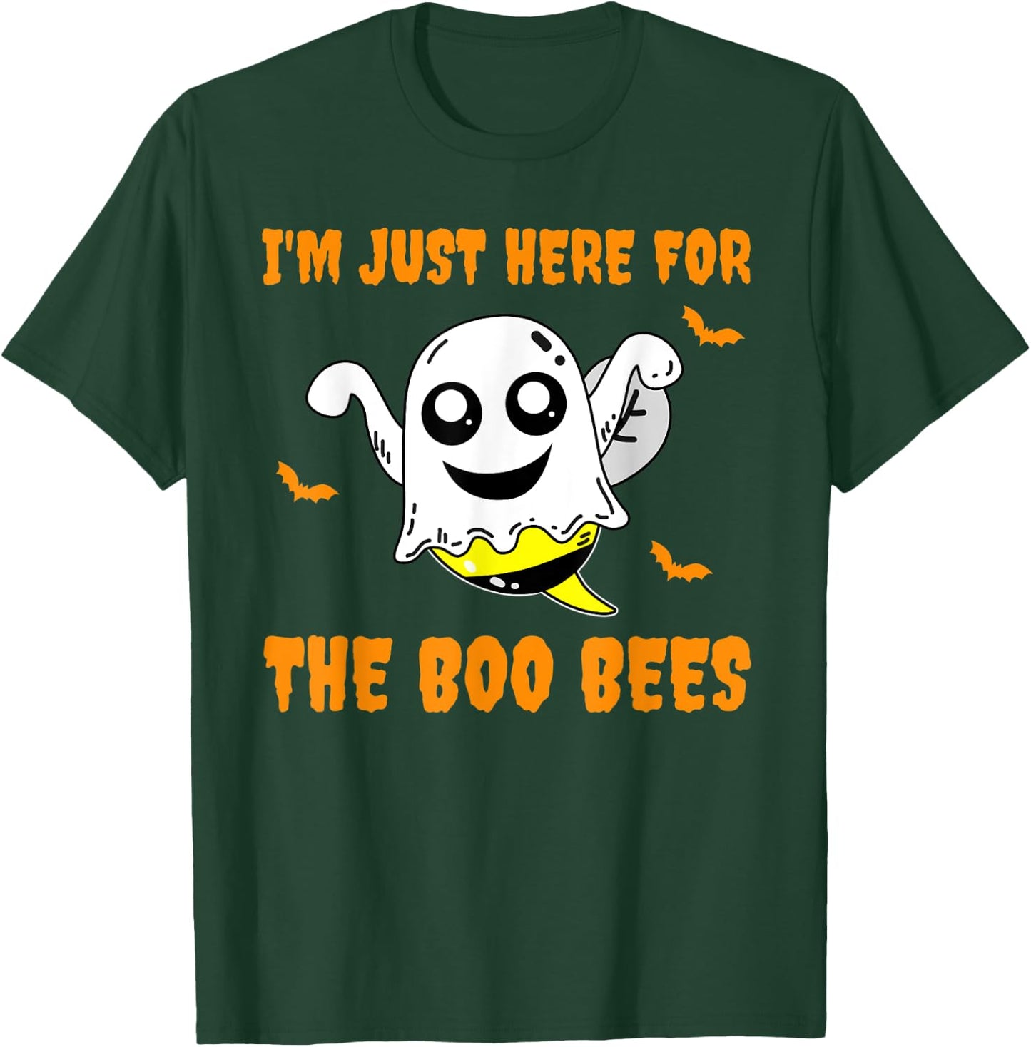 I'm Just Here For The Boo Bees Halloween Apparel T-Shirt - T-Shirt | Forest