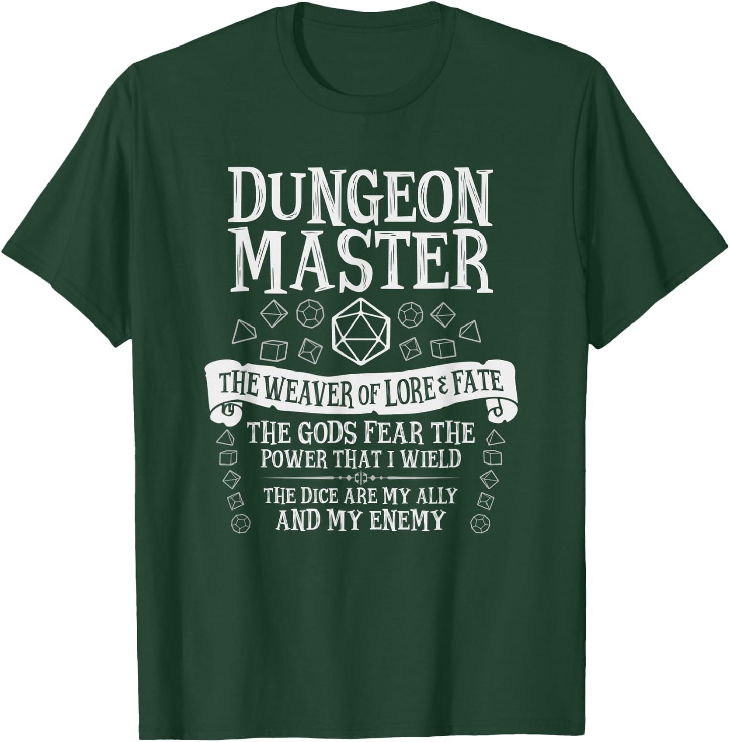 Dungeon Master : The Weaver of Lore and Fate - Fantasy DND T-Shirt - T-Shirt | Forest