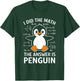 Cute Penguin With Math Design T-Shirt - T-Shirt | Forest