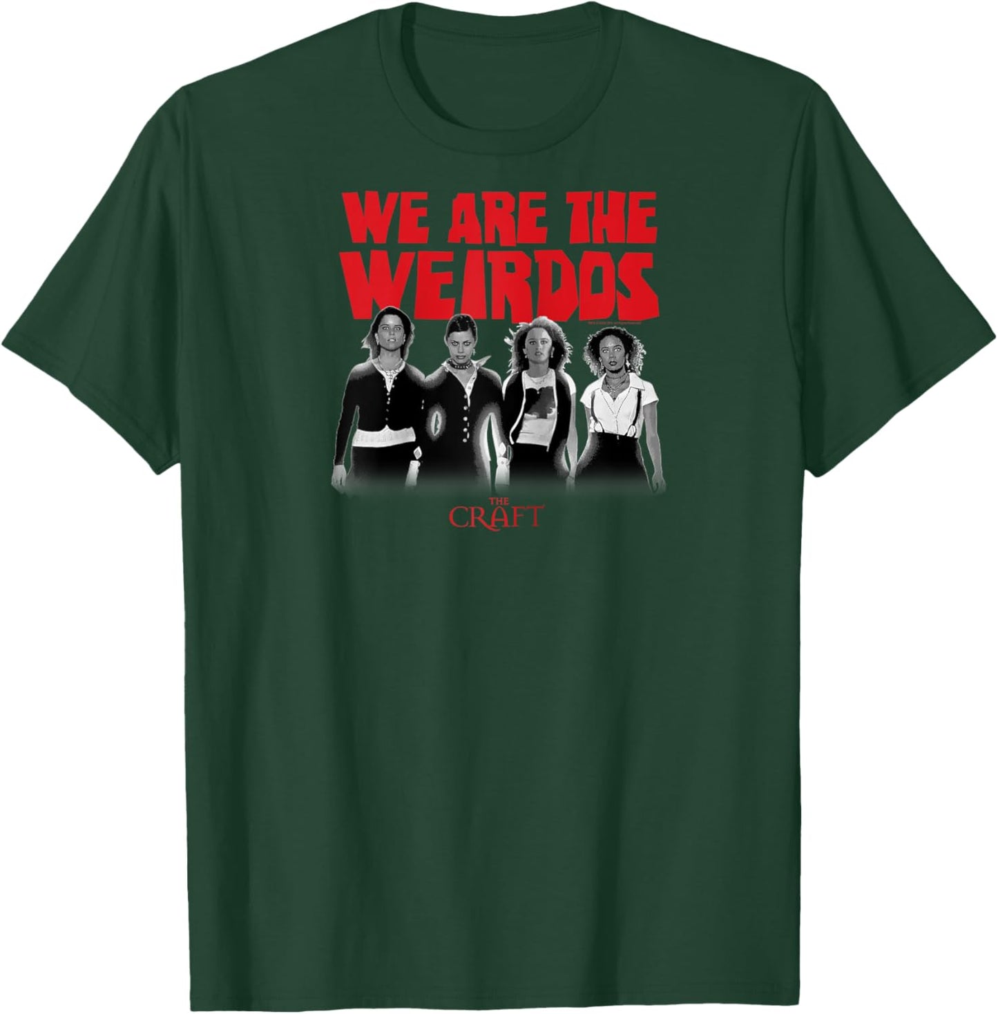 The Craft We are The Weirdos Black and White Cast 90's Movie Raglan Baseball T-Shirt - T-Shirt | Forest
