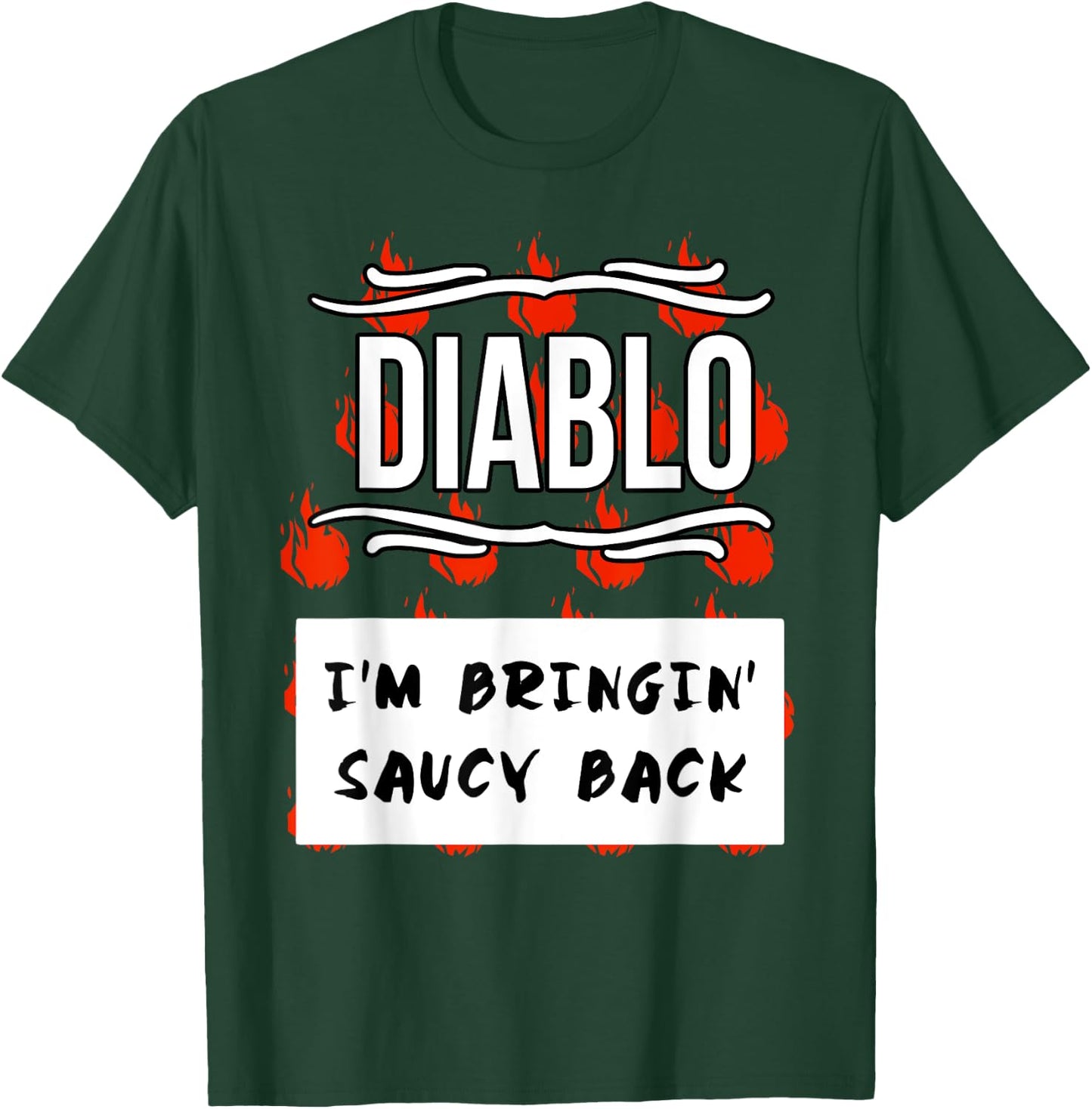 HOT SAUCES Group Halloween Costumes DIABLO SAUCE shirt T-Shirt - T-Shirt | Forest