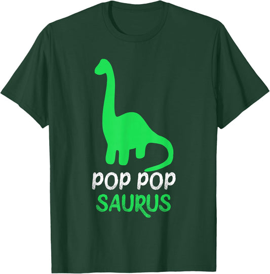 Pop-Pop-Saurus Grandpa Dino Dinosaur PopPop PopPopSaurus T-Shirt - T-Shirt | Forest