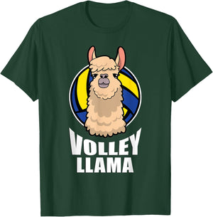 Volley Llama Volleyball T-Shirt - T-Shirt | Forest