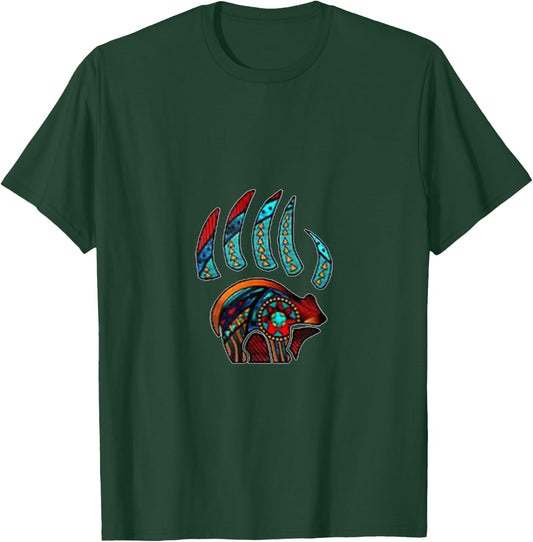 Native American Bear Claw T-Shirt - T-Shirt | Forest
