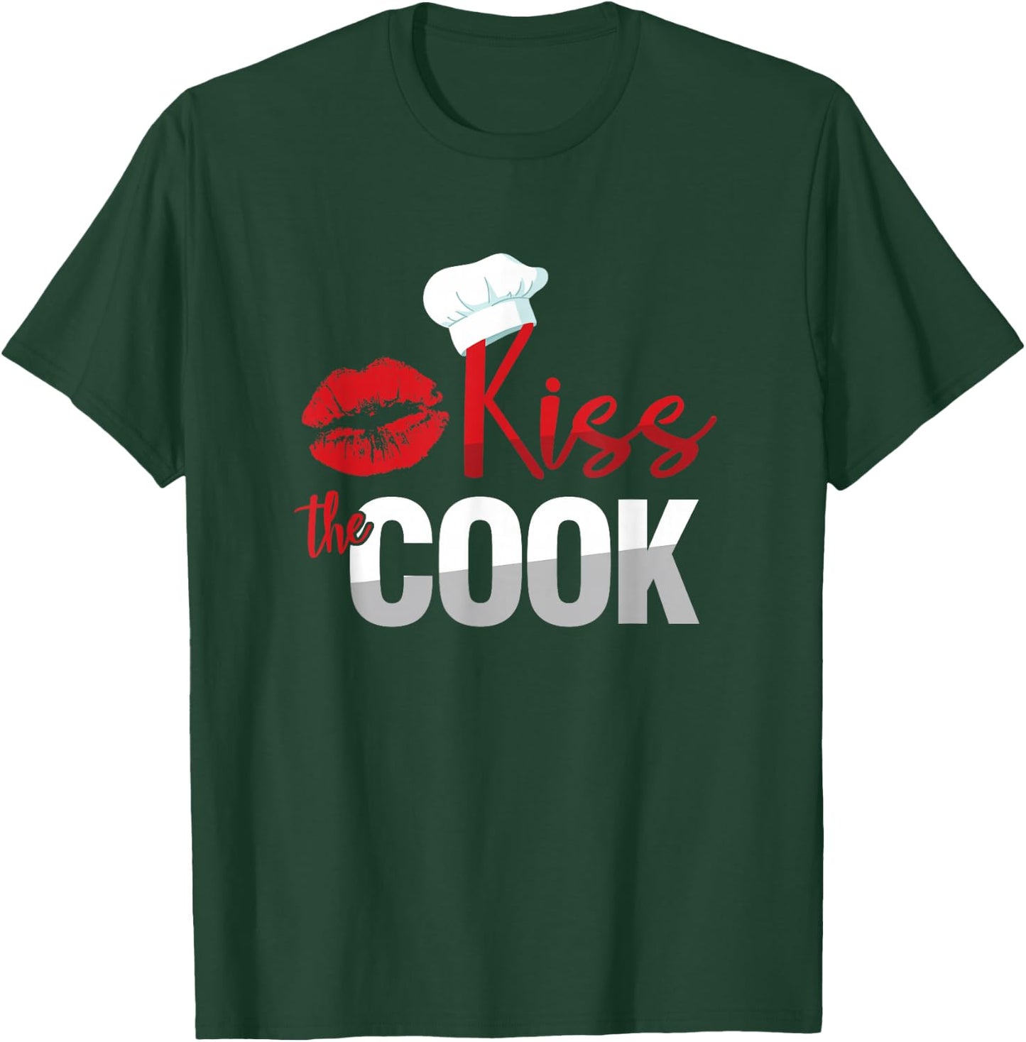 Funny Kiss The Culinary Chef Cook Baker T-Shirt - T-Shirt | Forest