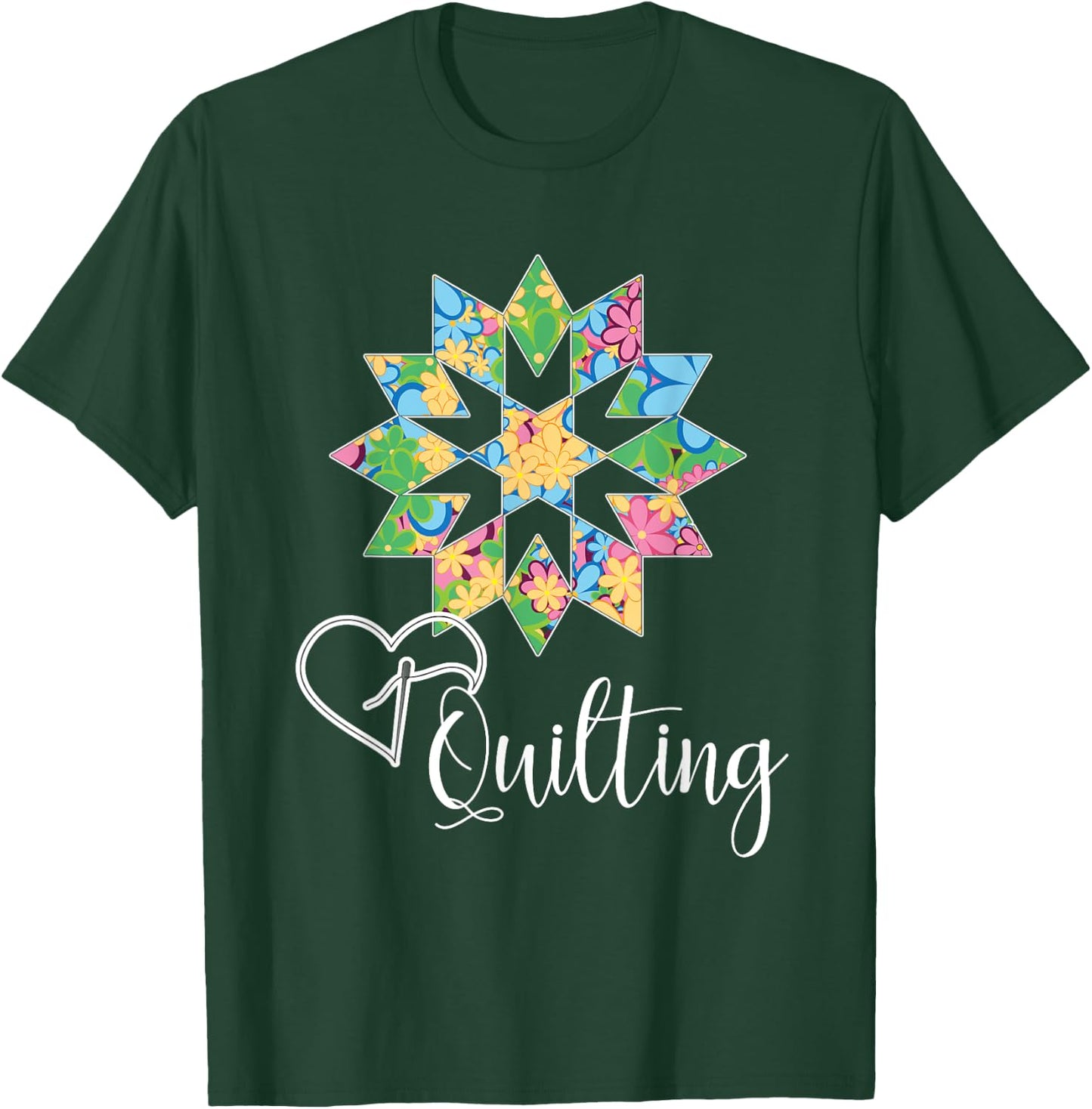 Love Sewing Quilting, Hobby Crafter Gift Shirt, 3Dk T-Shirt - T-Shirt | Forest
