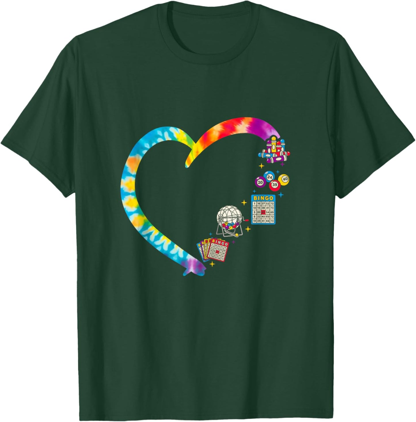 Bingo Player Heart T-Shirt - T-Shirt | Forest