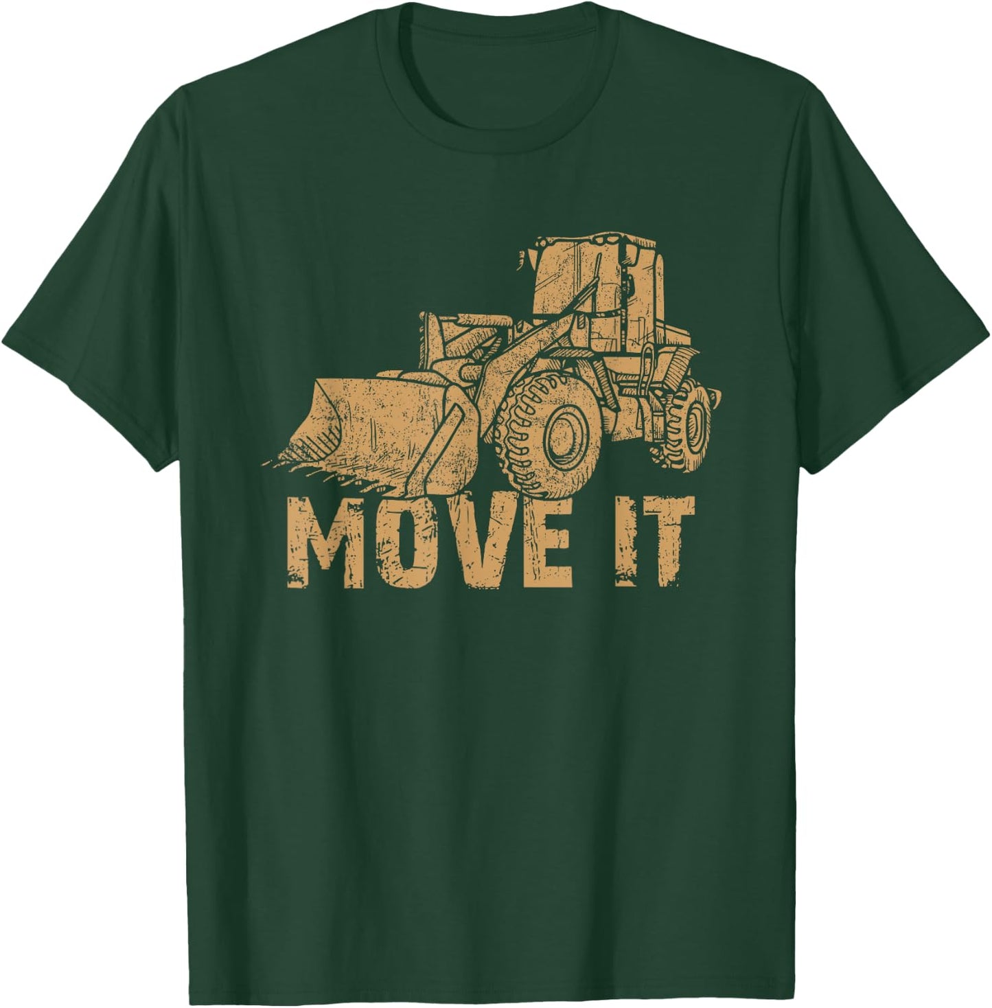 Bulldozer Move It Truck for Boys T-Shirt - T-Shirt | Forest