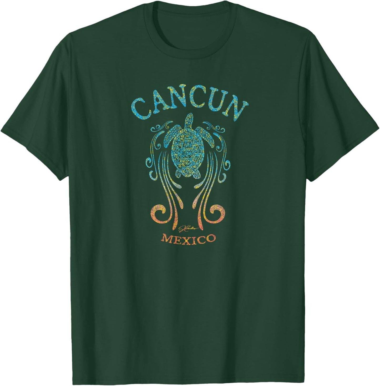 JCombs: Cancun, Mexico, Sea Turtle in the Slipstream T-Shirt - T-Shirt | Forest