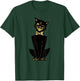 Men's Women's Vintage Halloween Cartoon Cat T-Shirt - T-Shirt | Forest