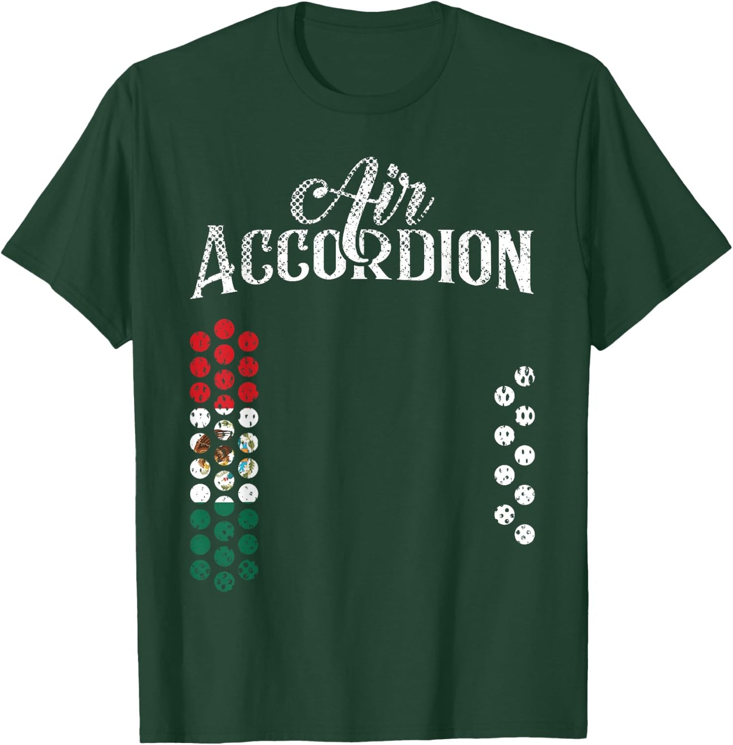 Mexican Flag Air Accordion Flag Of Mexico T Shirt Fiesta T-Shirt - T-Shirt | Forest
