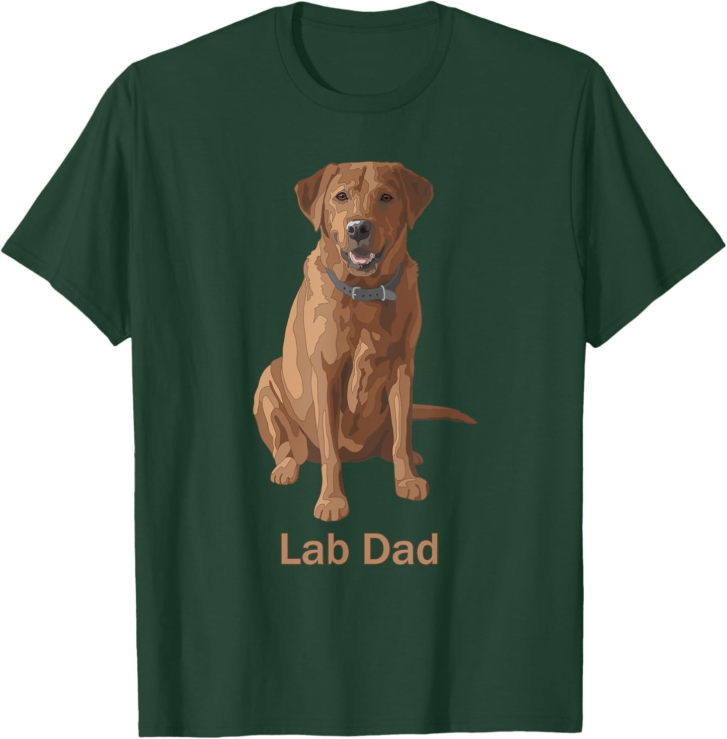 Lab Dad Fox Red Labrador Retriever Dog Lovers Gift T-Shirt - T-Shirt | Forest