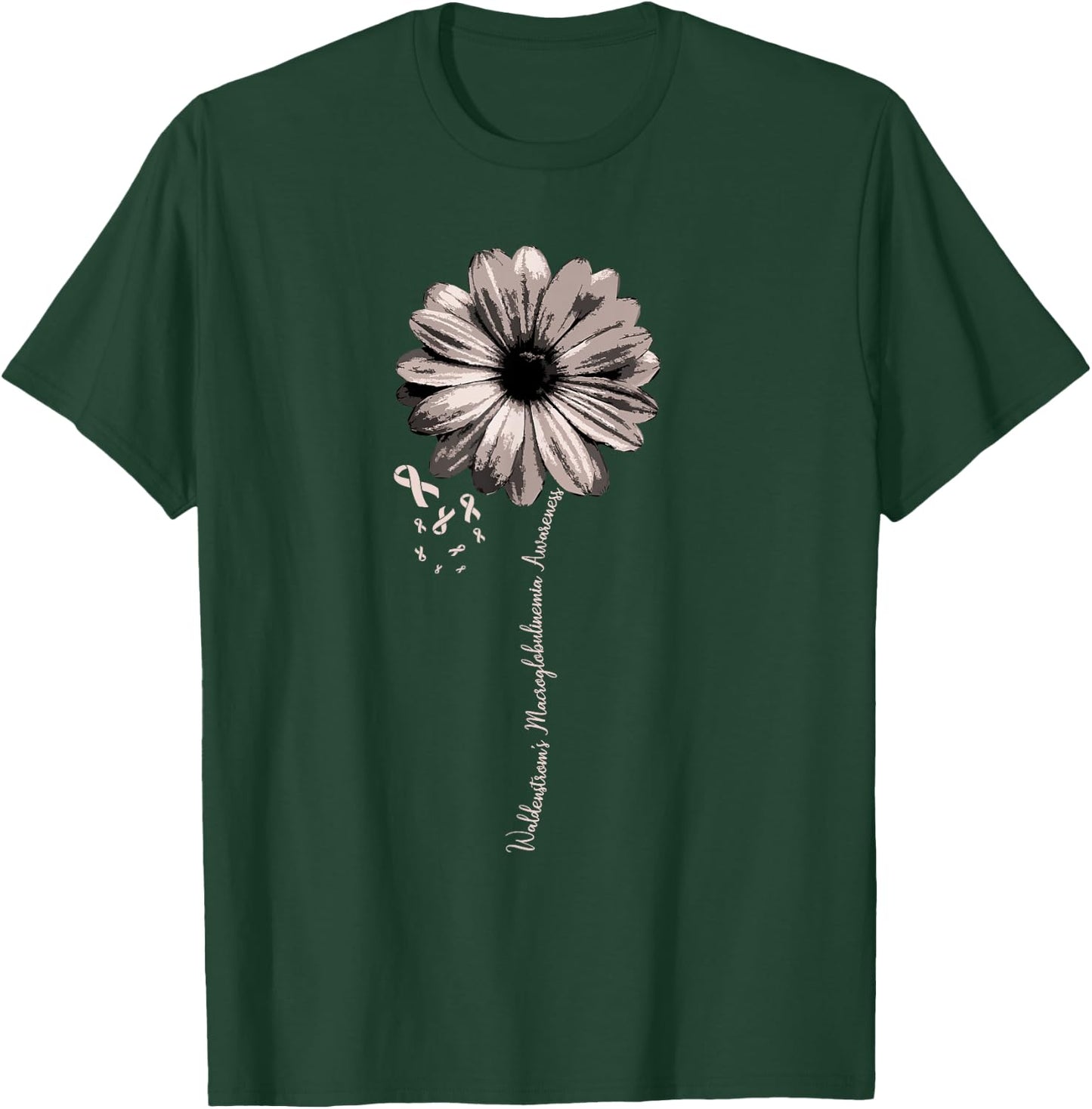 Waldenstrom's Macroglobulinemia Awareness Shirt Warrior Gift T-Shirt - T-Shirt | Forest