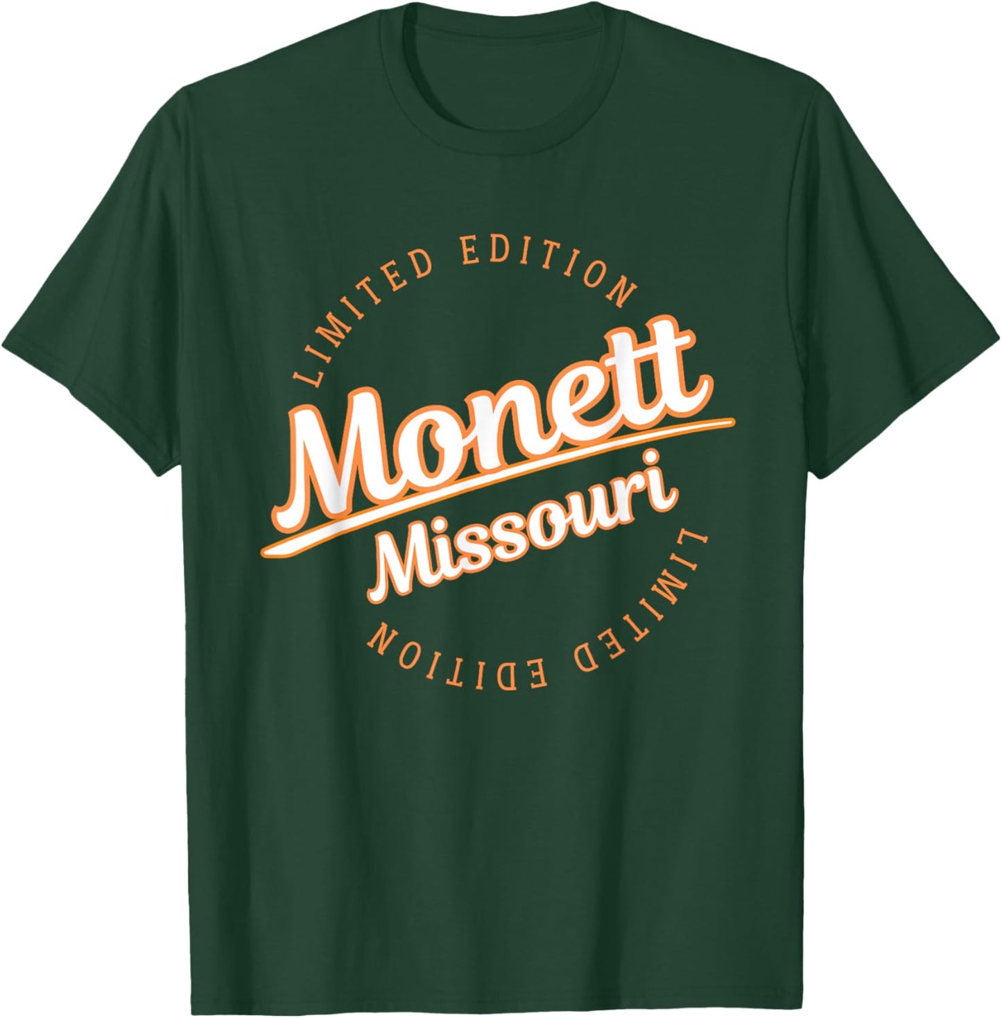 Retro Athletic Monett MO Apparel T-Shirt - T-Shirt | Forest
