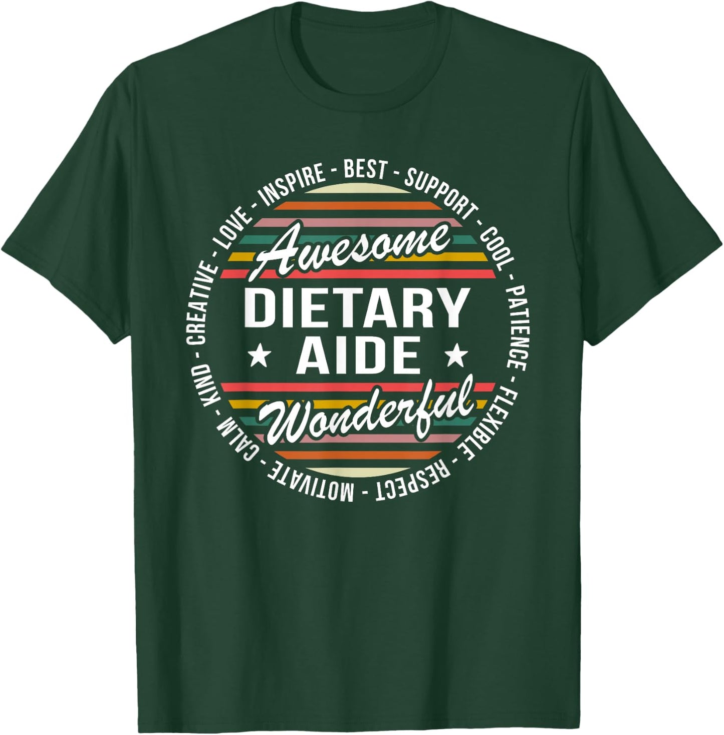 Dietary Aide Shirts Funny Food Service Dietary Week Gift T-Shirt - T-Shirt | Forest