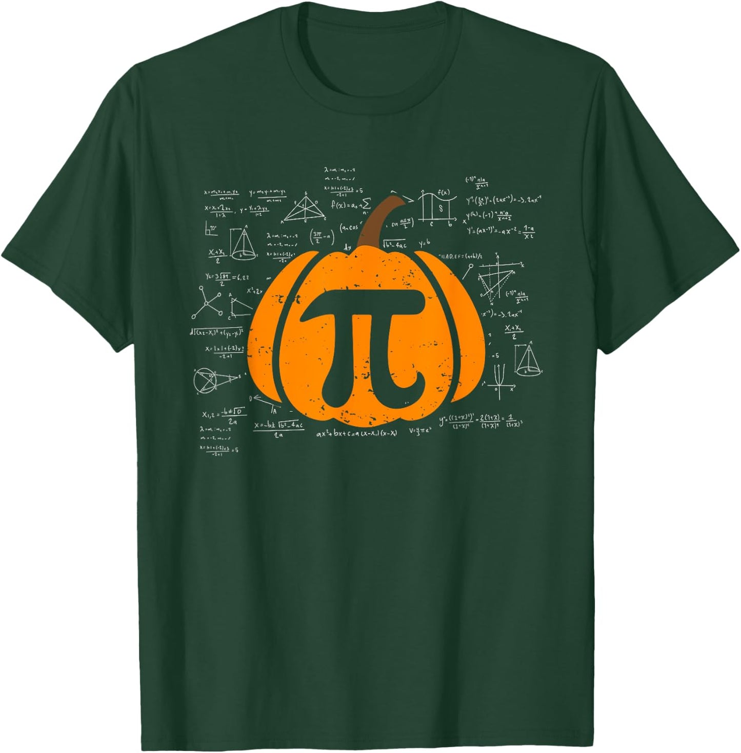 Funny Pumpkin Pie Math Teacher Halloween Thanksgiving Pi Day T-Shirt - T-Shirt | Forest