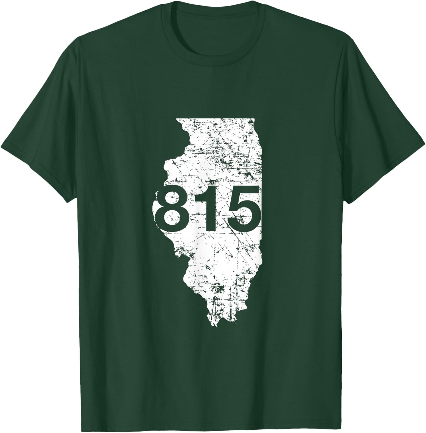 Rockford Joliet Area Code 815 Shirt, Illinois Souvenir Gift T-Shirt - T-Shirt | Forest
