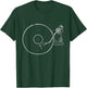 Vinyl Record Player Sketch Drawing T-Shirt - T-Shirt | Forest