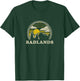 Badlands South Dakota SD T Shirt Vintage Hiking Mountains T-Shirt - T-Shirt | Forest