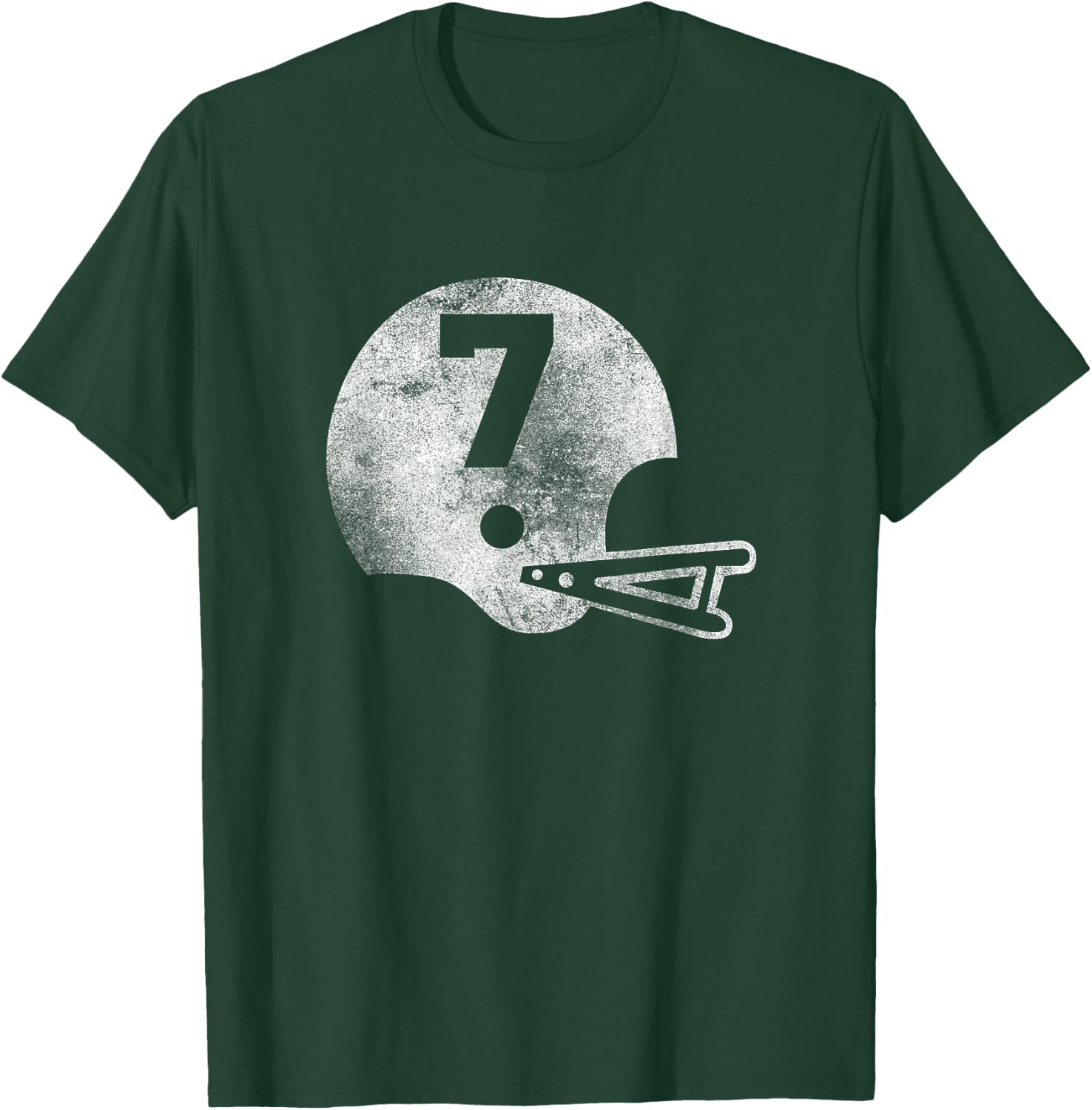 Vintage Football Jersey Number 7 Player Number T-Shirt - T-Shirt | Forest