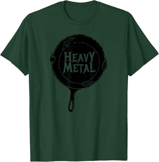 Heavy Metal Shirt Cast Iron Pan Culinary Chef Cooking Gift T-Shirt - T-Shirt | Forest