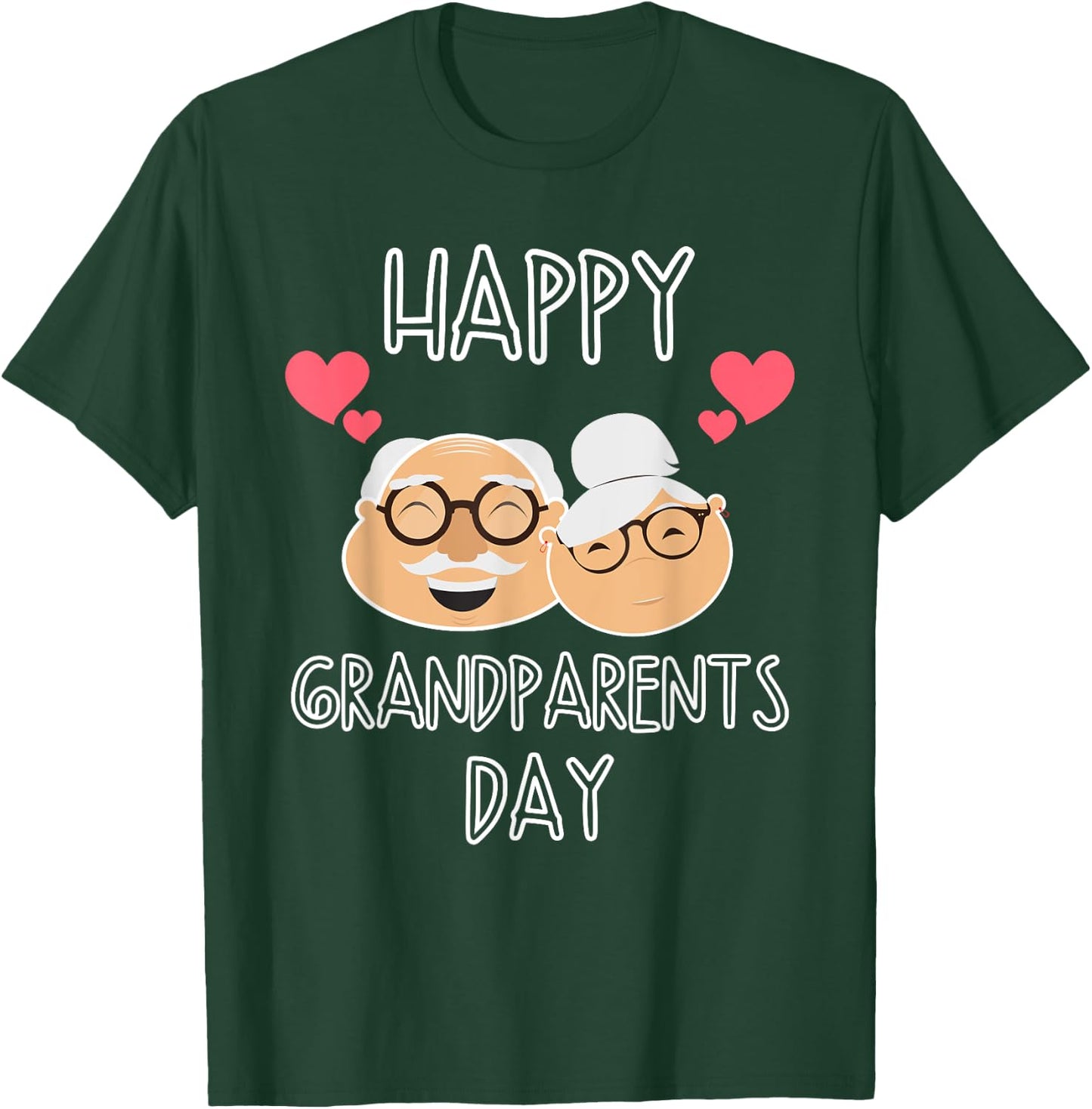 I Love My Grandparents Family Celebration of Grandma Grandpa T-Shirt - T-Shirt | Forest