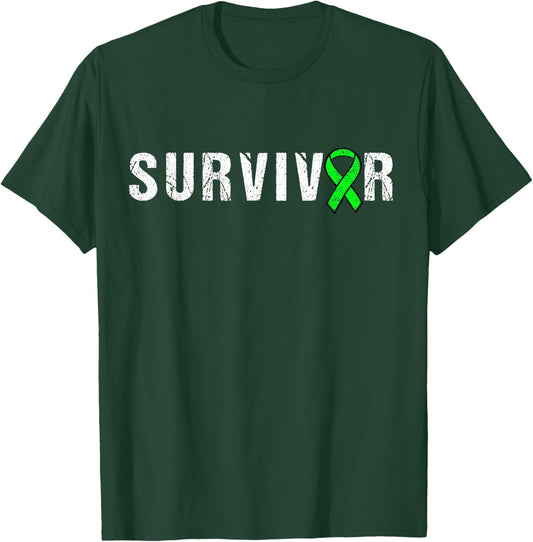 Survivor Lymphoma Awareness Shirt | Lymphoma Awareness T T-Shirt - T-Shirt | Forest