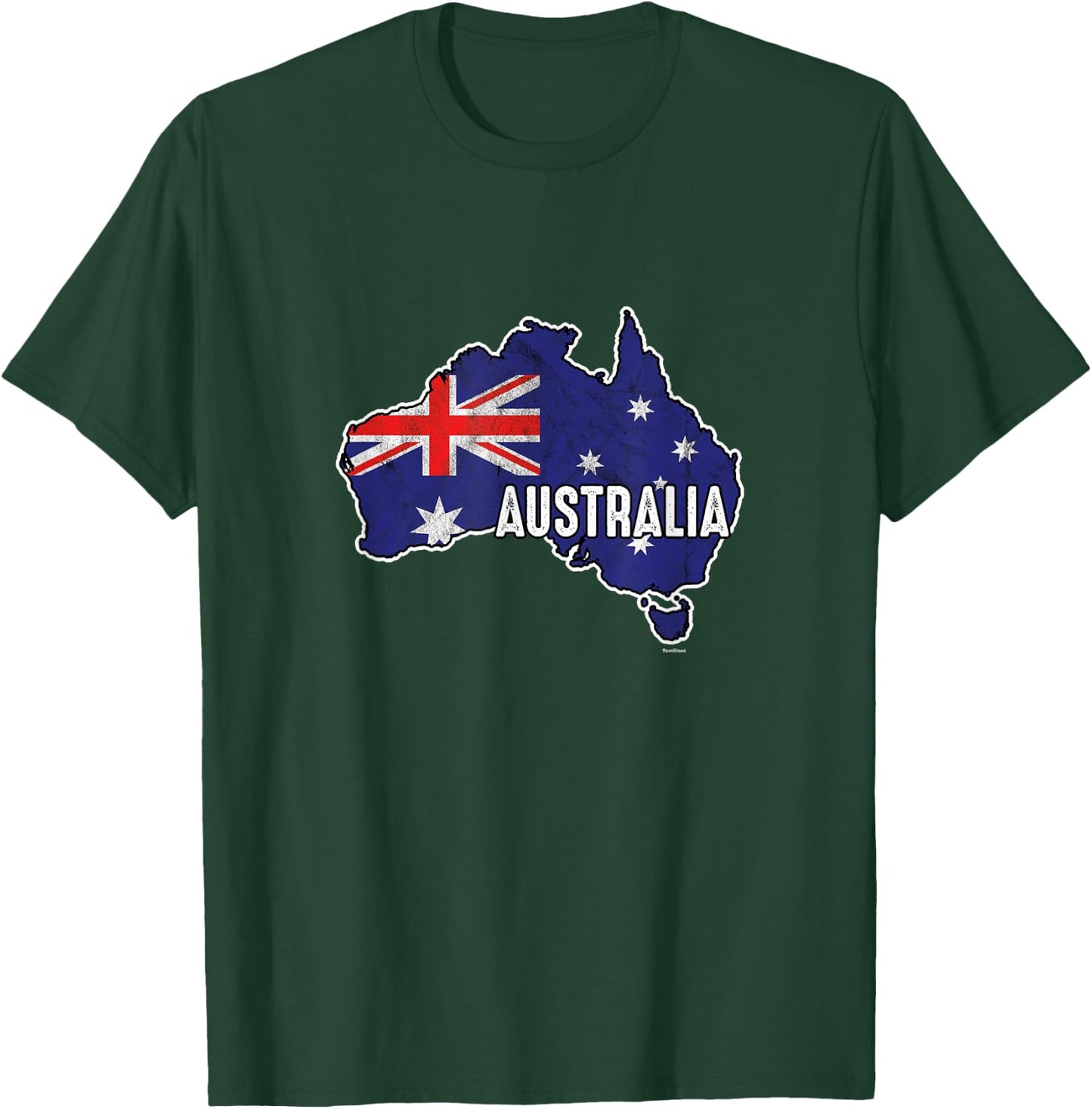 Vintage Patriotic Australian Pride Australia Flag T-Shirt - T-Shirt | Forest
