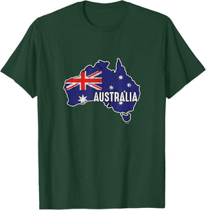 Vintage Patriotic Australian Pride Australia Flag T-Shirt - T-Shirt | Forest