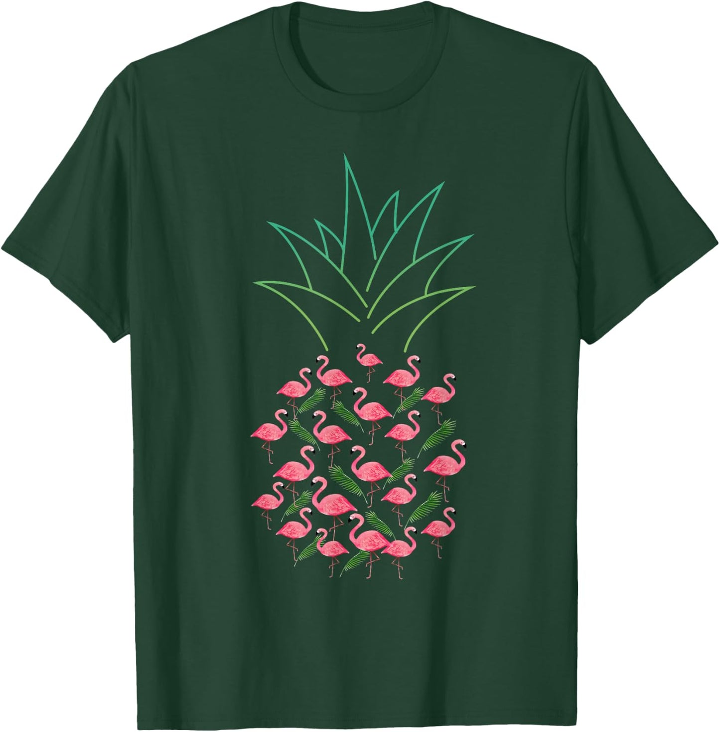 Pineapple Flamingo T-Shirt - T-Shirt | Forest