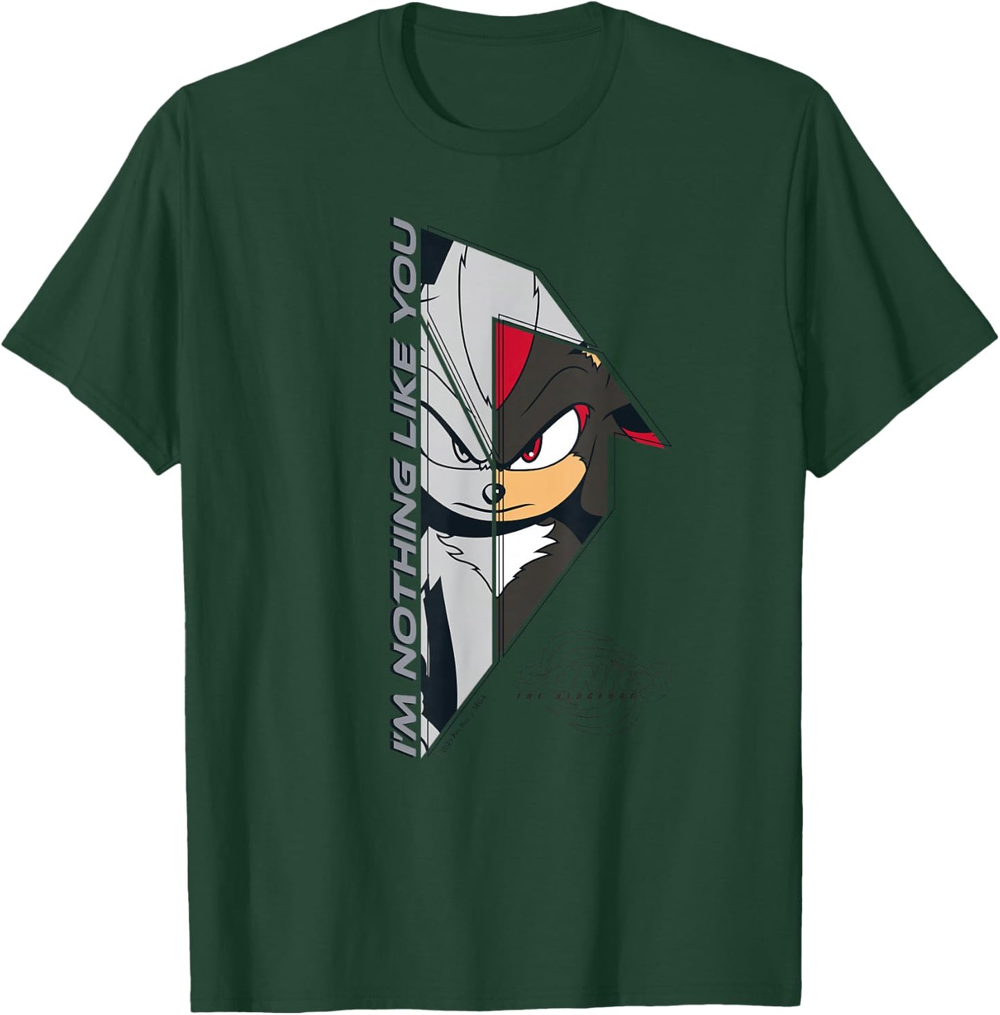 Sonic The Hedgehog 3 - Shadow I'm Nothing Like You T-Shirt - T-Shirt | Forest