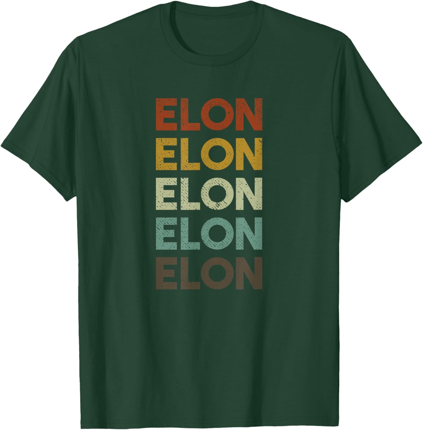 Retro Elon North Carolina T-Shirt - T-Shirt | Forest