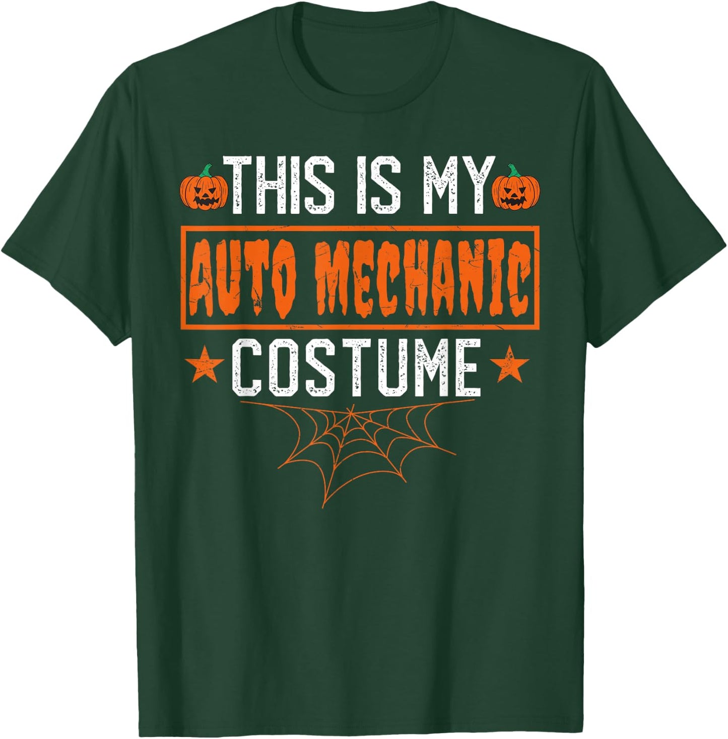 This Is My Auto Mechanic Costume Shirt Funny Halloween T-Shirt - T-Shirt | Forest