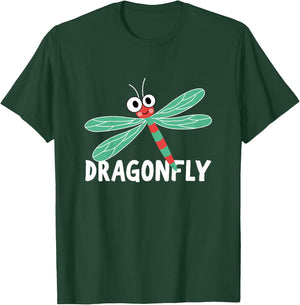 Dragonfly Shirt For Boys Or Girls | Cute Dragonfly Bug Gift T-Shirt - T-Shirt | Forest