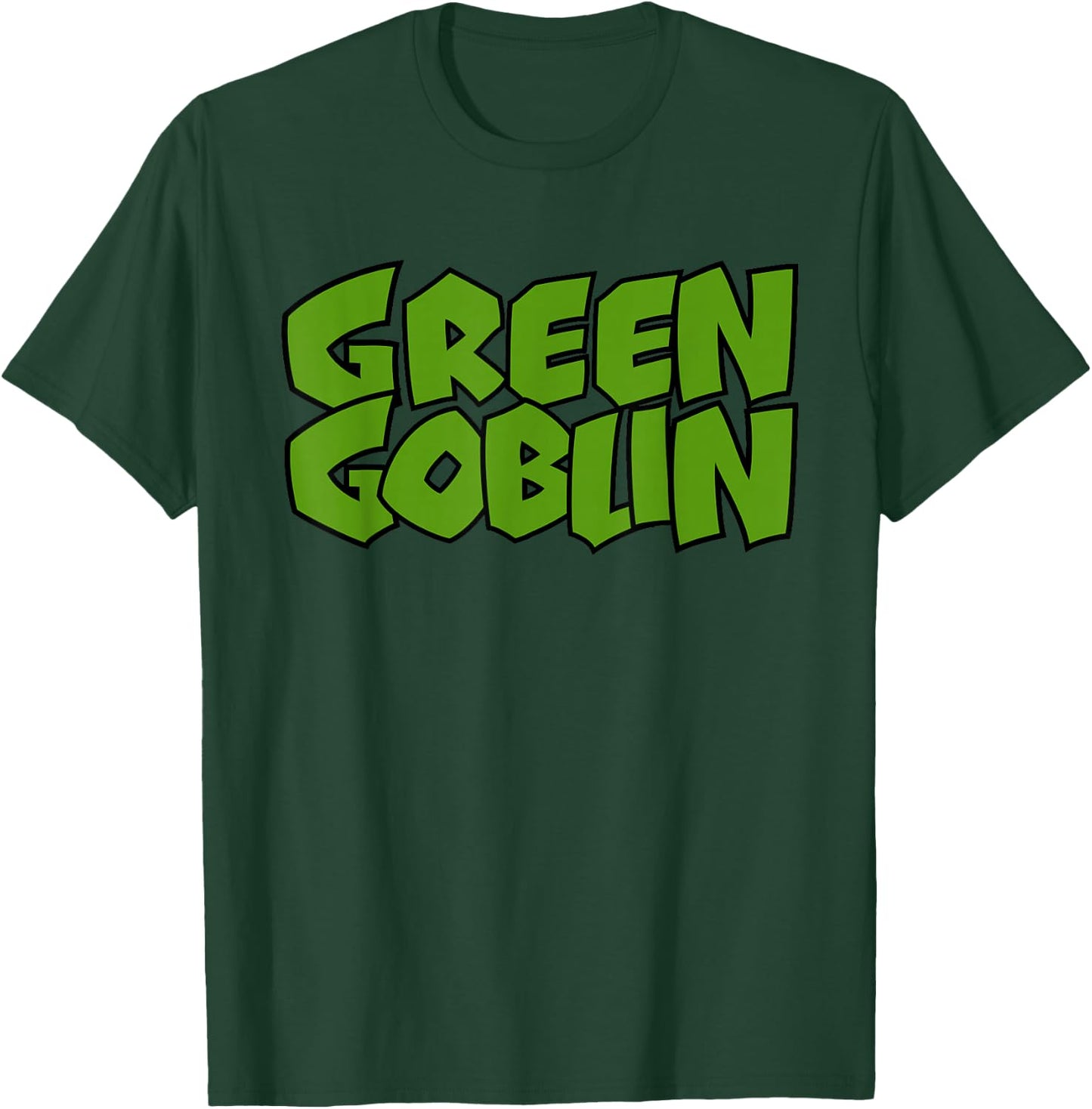 Marvel Green Goblin Classic Retro Title Logo Graphic T-Shirt - T-Shirt | Forest