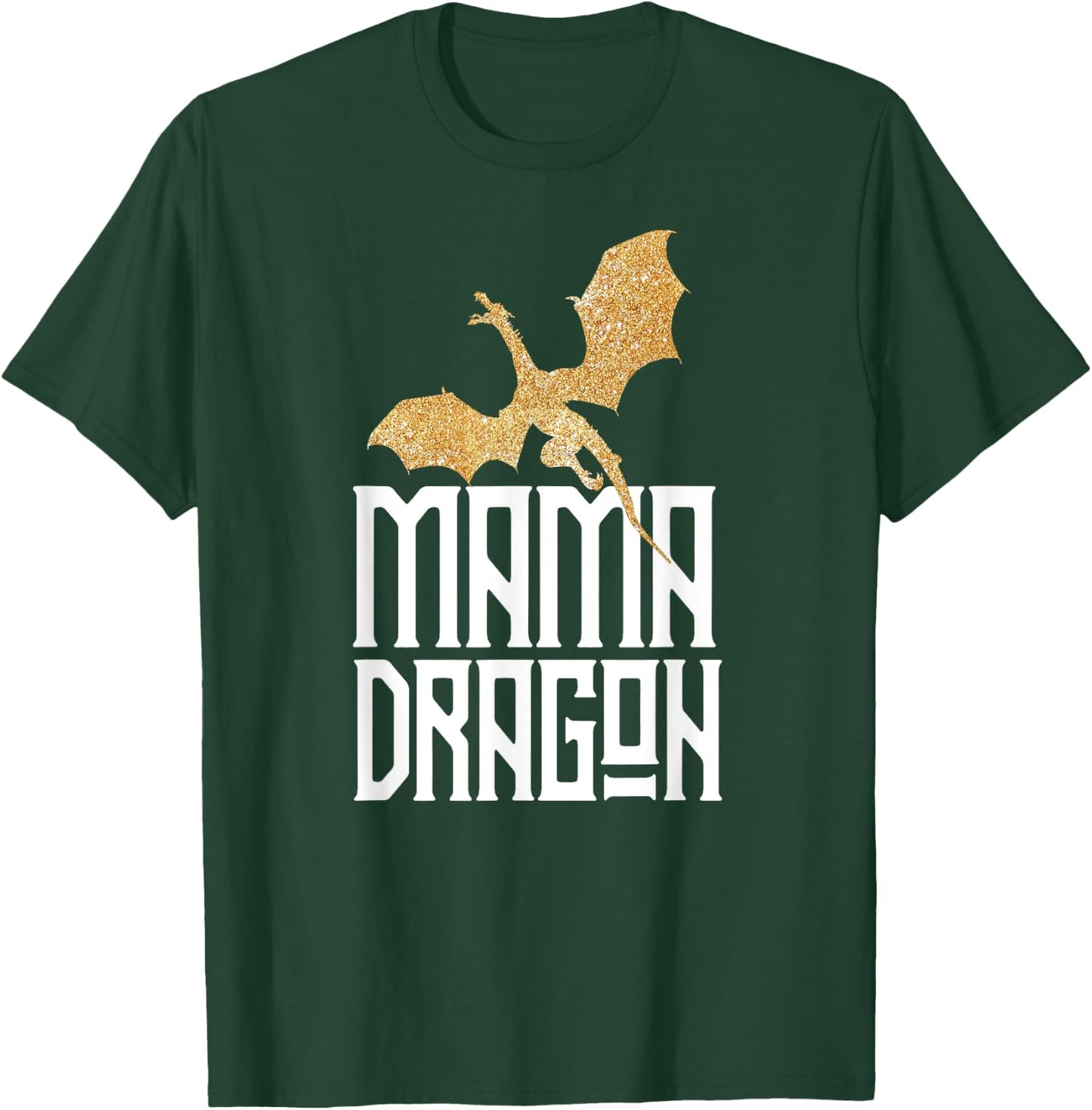 Mama Dragon Gift Matching Family Tribe Mother Mother T-Shirt - T-Shirt | Forest