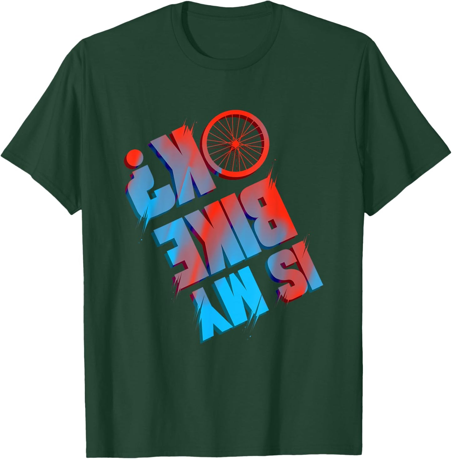 Funny Mountain Bike Tour Cycling Lover Bicycle Rider T-Shirt - T-Shirt | Forest