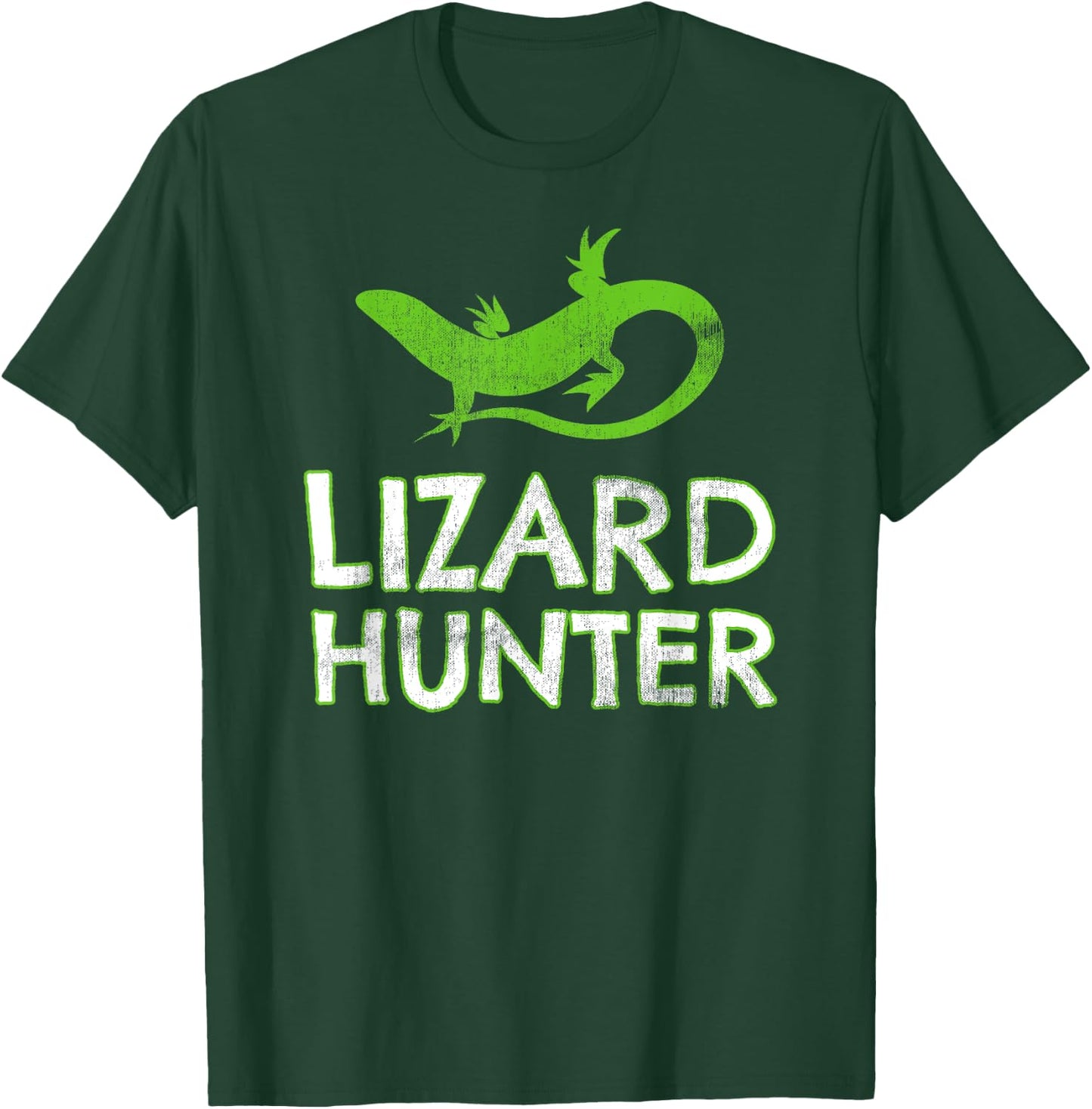 Lizard Lover Shirt Hunter Anole Reptile Boy Gift Birthday T-Shirt - T-Shirt | Forest