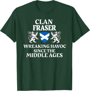 Fraser Scottish Family Clan Scotland Name T-Shirt - T-Shirt | Forest