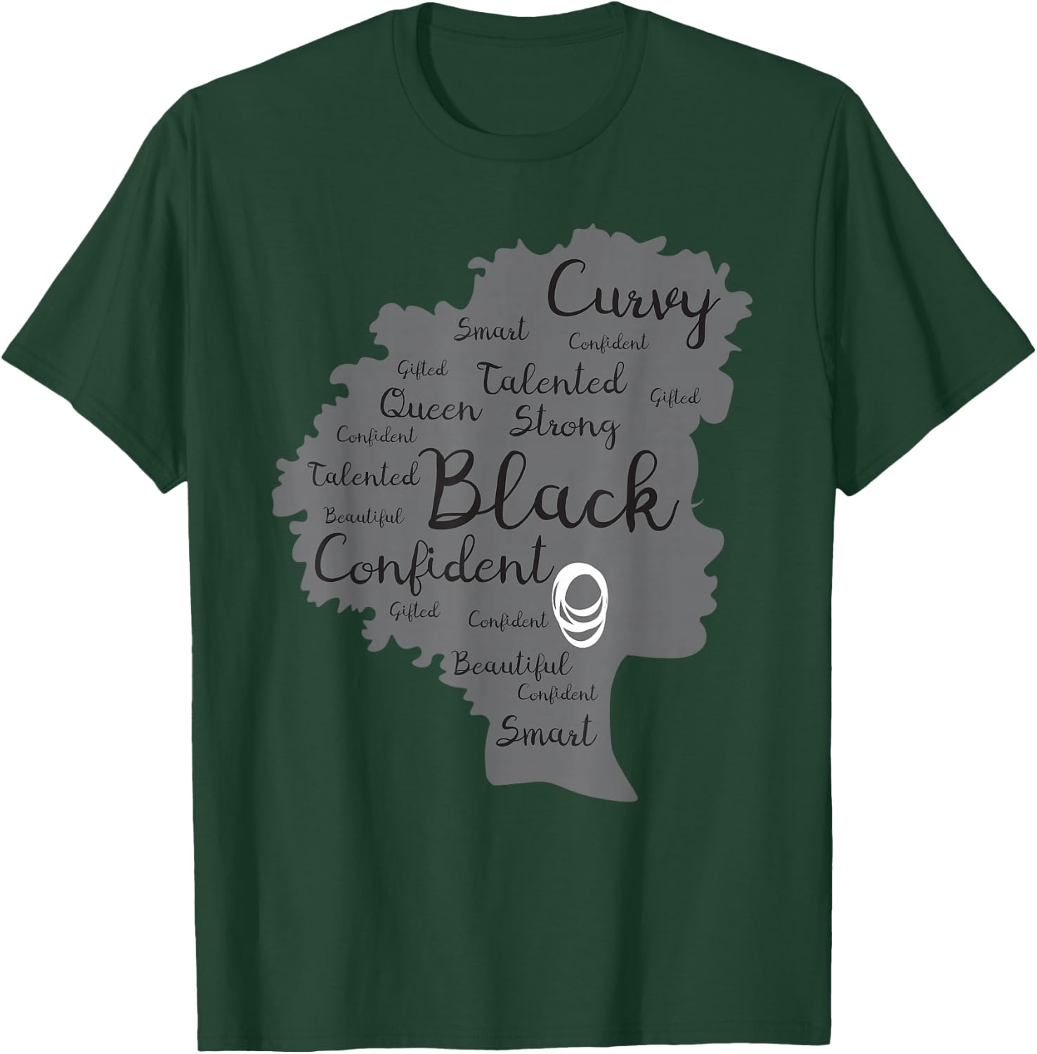 Strong Black Woman Afrocentric African American T-Shirt - T-Shirt | Forest