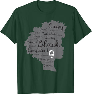 Strong Black Woman Afrocentric African American T-Shirt - T-Shirt | Forest