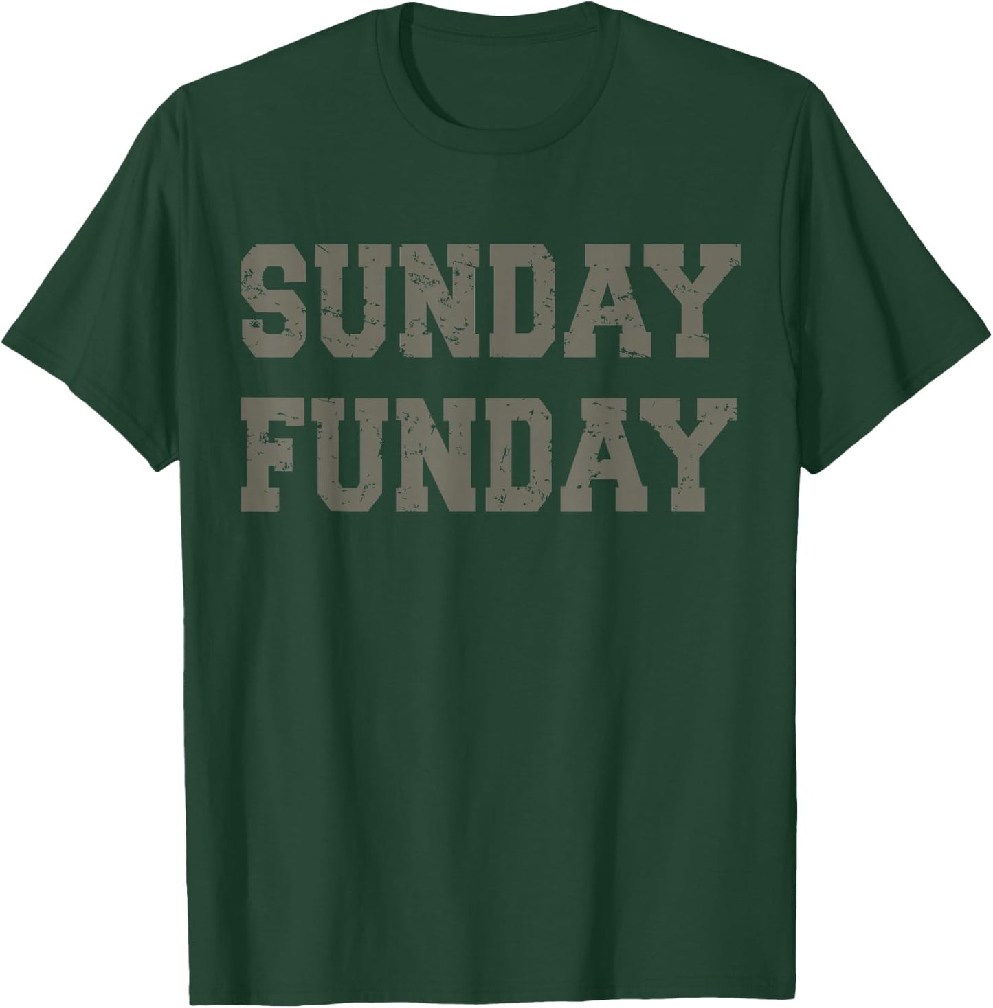 Sunday Funday Design - Sunday Funday Football Game Day T-Shirt - T-Shirt | Forest